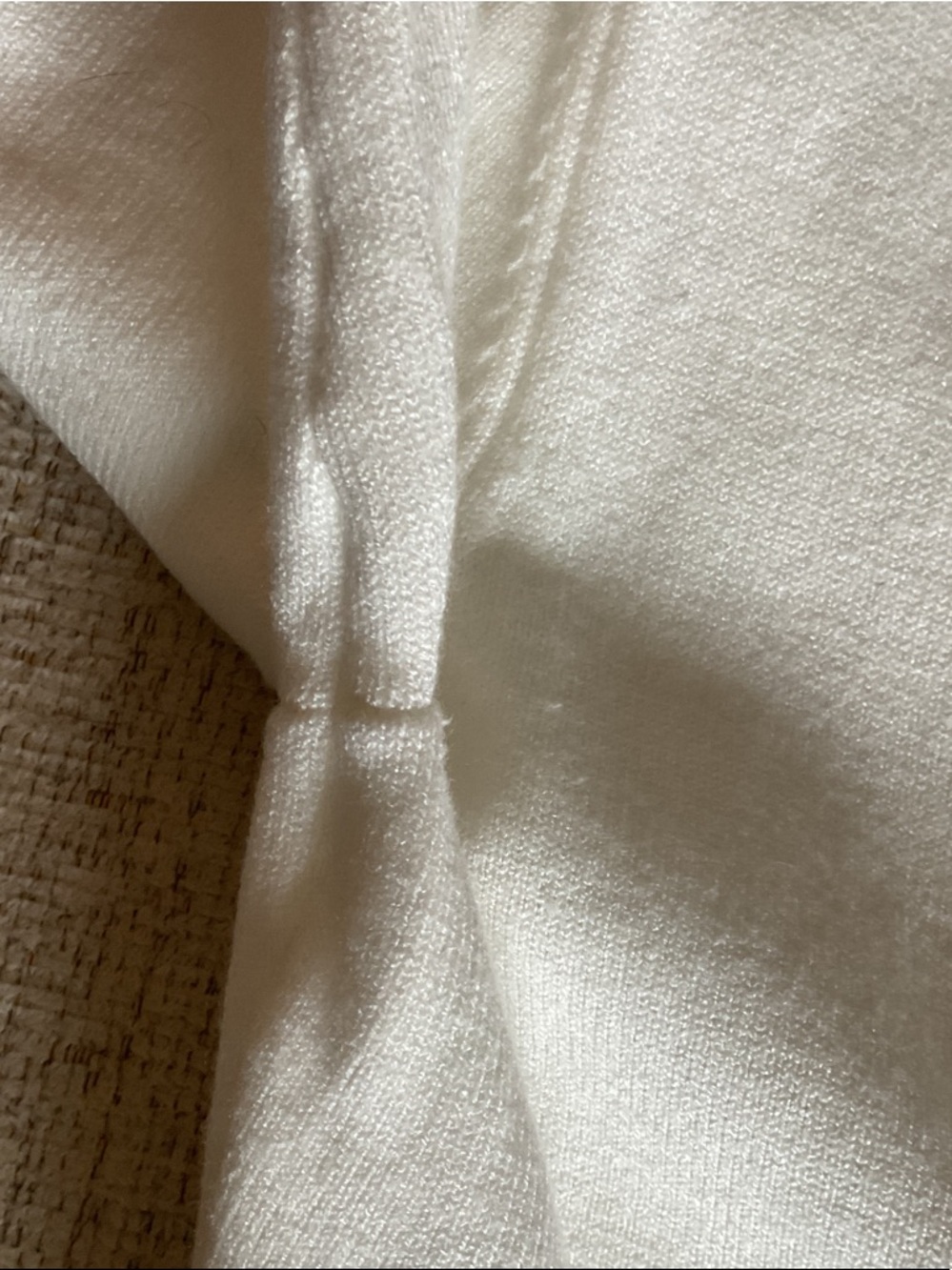 Song of Style by Aimee Song Gold Button Cream Short Sleeve Cardigan Large - Picture 5 of 13
